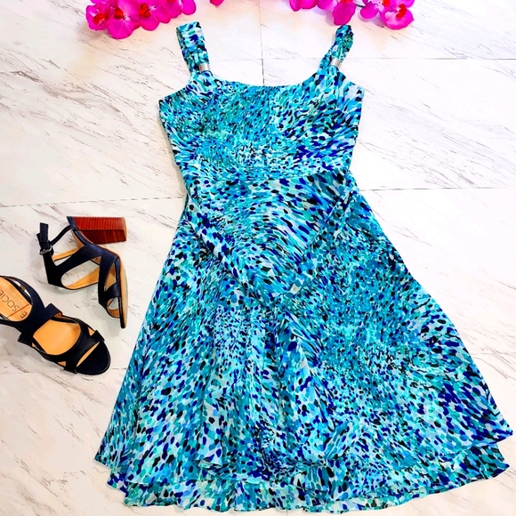 White House Black Market Dresses & Skirts - Blue Confetti dress